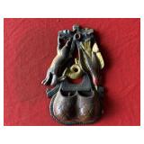 Vintage Metal Match Holder