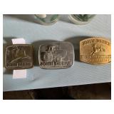 3 John Deere Belt Buckles