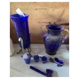 7pcs of Blue Glass