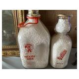 Red Rose and Moore Milk Bottles