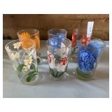 6 Vintage Peanut Butter Glasses