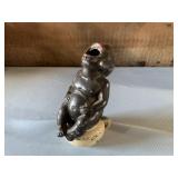 Vintage Cast Metal Crier on Pot