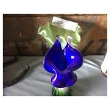 2 Art Glass Vases