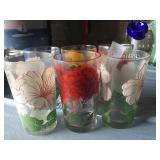 6 Vintage Peanut Butter Glasses