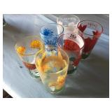 6 Vintage Peanut Butter Glasses