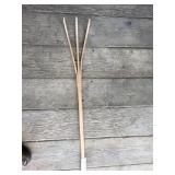 Miniature Wooden 3-Prong Fork