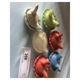 6 Miniature Hen on Nests