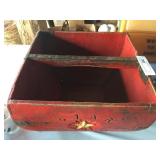 Vintage Star-Brand Wooden Container with Handle