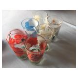 6 Vintage Peanut Butter Glasses