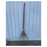 Hand-Carved Wooden 5-Prong Fork