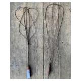 2 Vintage Rug Beaters