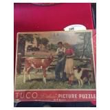 Vintage Tuco Cow-Themed Picture Puzzle
