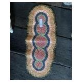 Unusual Vintage Miniature Table Runner Rug