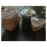 3 Vintage Sewing Baskets
