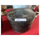 Unusual Vintage Wooden Hat Box