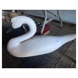 Large Carved Wooden Goose