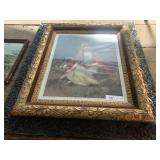 Victorian Style Print in Ornate Frame