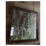 Vintage Cow Themed Print