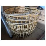 3 Vintage Egg Baskets