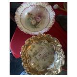 2 Early German Heavily Decorated Vegetable Bowls