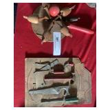 Vintage Chicken Toy and Toy Carpenters Tools
