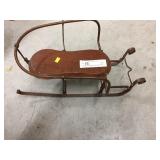 Contemporary Metal Constructed Doll Sled