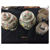 Lancaster Anniv. Decorated Crock, Blue Slip