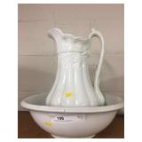 Ironstone Pitcher & Bowl Set
