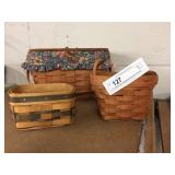 2 Longaberger Baskets & Bradford Basket