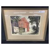 Signed Hensel 1975 Watercolor of Tobacco