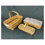 (3) Longaberger Baskets