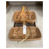 (2) 1980s Longaberger Baskets