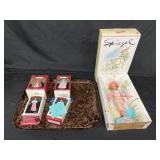 Barbie & (4) Hallmark Barbie Ornaments