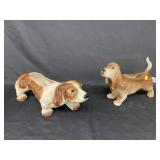 (2) Dog Form Planters
