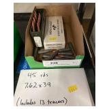 45 Rounds of 7.62 x 39, incl. 13 Tracer Rounds