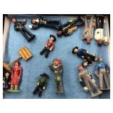 Box of Cast Metal O Gauge Railroad Figurines