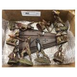 Lot of Elastolin Native American Figures