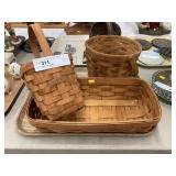 3 Longaberger Baskets