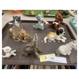 Tray: Animal-form Goebel Figurines