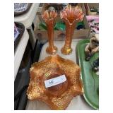 3 pcs of Marigold Glassware