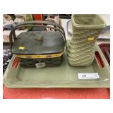 Longaberger Pottery & Longaberger John Deere Baskt