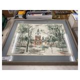 Signed John Haymason Print of Independence Hall