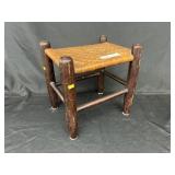 Primitive Rush Seat Stool