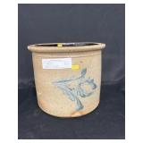 Blue Slip Decorated Crock
