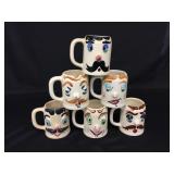 (6) Pfaltzgaff "Muggsy" Face Mugs