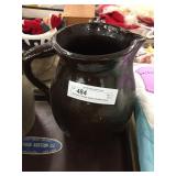 Stoneware Brown Glazed Handled Pitcher