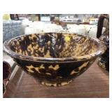 Yellowware Rockingham Glazed Mixing Bowl