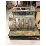 Vintage Brass Cash Register