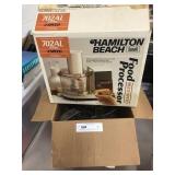 Hamilton Beach Food Processor & Glass Punch