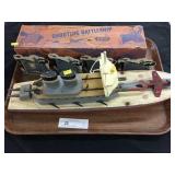 Early Keystone Wooden Battleship